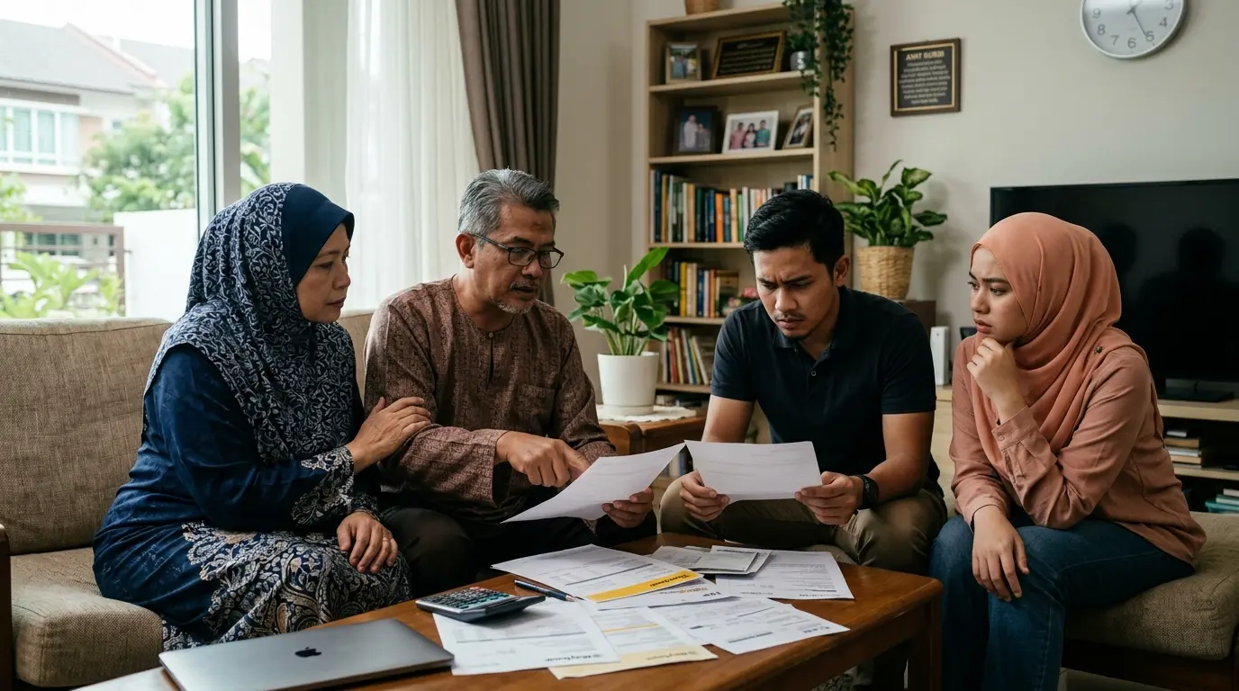 keluarga bincang kewangan takaful tidak cukup